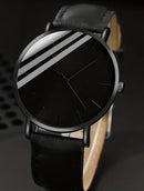 3 PCS escala simples strass relógio de quartzo masculino com carteira caneta gi