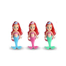 Kit 2 Bonecas Pequena Sereia Infantil Cauda Iluminada Brinquedo Interativo Movimento Luz Presente Meninas Banho Colecionável
