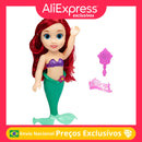 Kit 2 Bonecas Pequena Sereia Infantil Cauda Iluminada Brinquedo Interativo Movimento Luz Presente Meninas Banho Colecionável