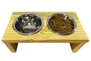 Luppet Comedouro para Cães e gatos Toronto Elevado e com potes de Inox P, 35x18