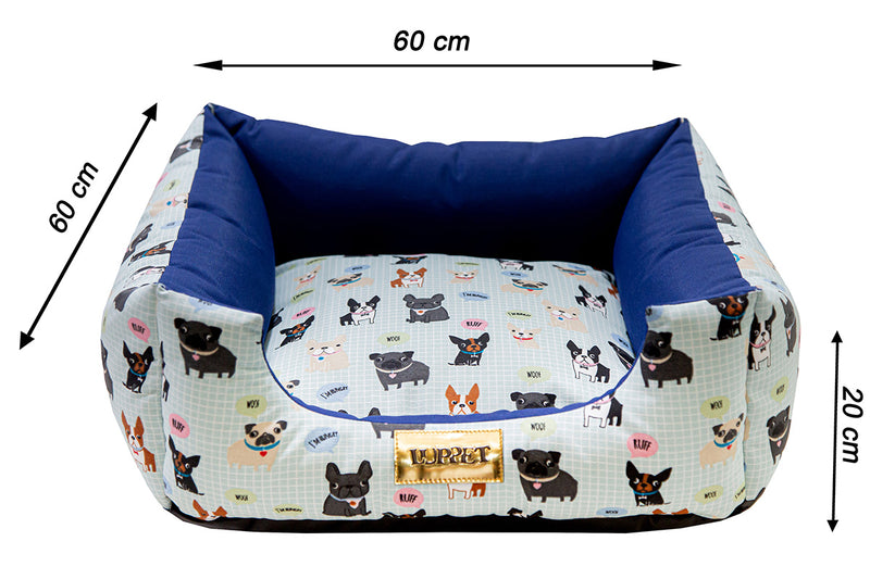 Kit Enxoval Completo para Cachorro 100% Impermeavel Luppet Azul Cachorrinho