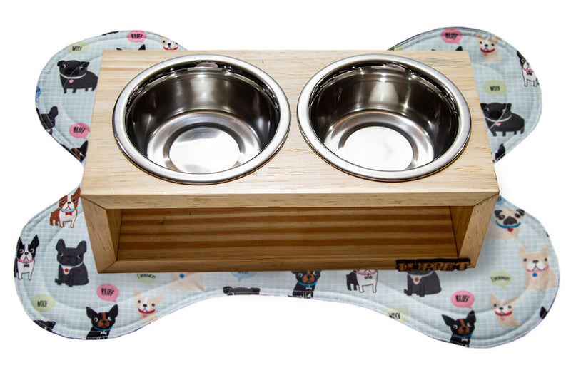 Kit Enxoval Completo para Cachorro 100% Impermeavel Luppet Azul Cachorrinho