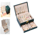 Maleta Porta-Jóias 2 Andares para Brincos, Anéis e Relógios Cor:Branco;Tamanh