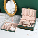 Maleta Porta-Jóias 2 Andares para Brincos, Anéis e Relógios Cor:Branco;Tamanh