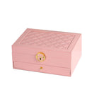 Maleta Porta-Jóias 2 Andares para Brincos, Anéis e Relógios Cor:Branco;Tamanh