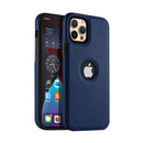 Capa Couro para iPhone - Azul Modelo do iPhone:16 plus