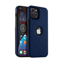 Capa Couro para iPhone - Azul Modelo do iPhone:16 plus