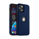 Capa Couro para iPhone - Azul Modelo do iPhone:16 plus