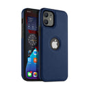 Capa Couro para iPhone - Azul Modelo do iPhone:16 plus