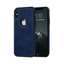 Capa Couro para iPhone - Azul Modelo do iPhone:16 plus