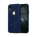 Capa Couro para iPhone - Azul Modelo do iPhone:16 plus