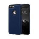 Capa Couro para iPhone - Azul Modelo do iPhone:16 plus