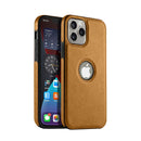 Capa Couro para iPhone - Marrom Modelo do iPhone:16 Plus