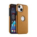 Capa Couro para iPhone - Marrom Modelo do iPhone:16 Plus