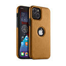 Capa Couro para iPhone - Marrom Modelo do iPhone:16 Plus