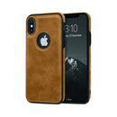 Capa Couro para iPhone - Marrom Modelo do iPhone:16 Plus