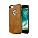 Capa Couro para iPhone - Marrom Modelo do iPhone:16 Plus