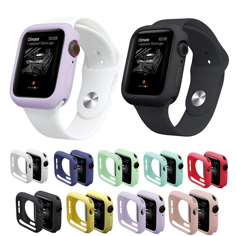 Capa Protetora Silicone para Apple Watch Cor:Areia Rosa;Tamanho:46 mm
