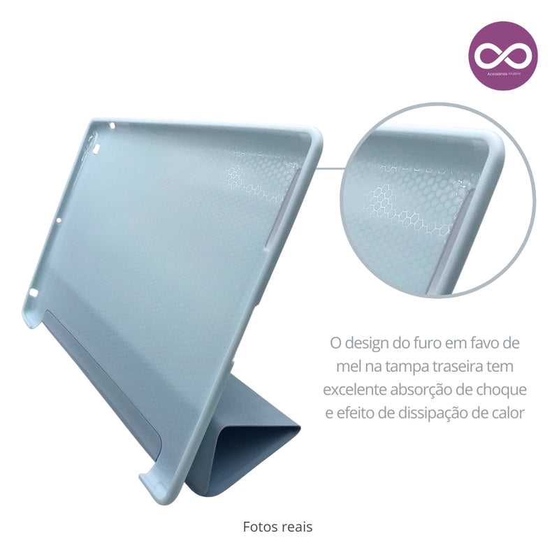 Smart Case para iPad com Suporte para Caneta - Azul Modelo:2ª / 3ª / 4ª Geração
