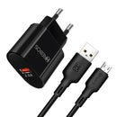 Carregador Completo Turbo 14W Micro USB V8 Hrebos HS-529V