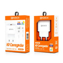 Carregador Completo Turbo 14W Micro USB V8 Hrebos HS-529V