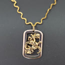 Clorar Gargantilha São Jorge Banhado 18k As Semi-joias