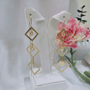 Brincos Longo luxo Banhada a Ouro 18k Semi Joias