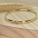 Pulseira Escrava Com Coração Bnhada a Ouro 18k Semi Joias