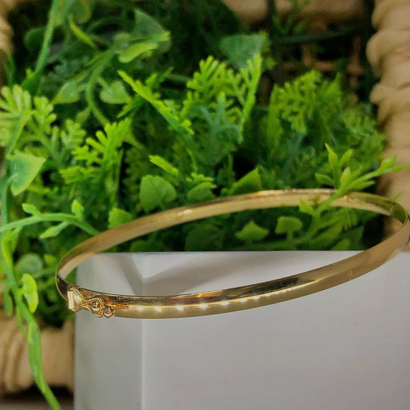 Pulseira Escrava Com Coração Bnhada a Ouro 18k Semi Joias