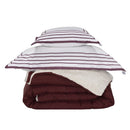 Kit Coberdrom Soft 03 Peças Solteiro cor:Vermelho Marsala