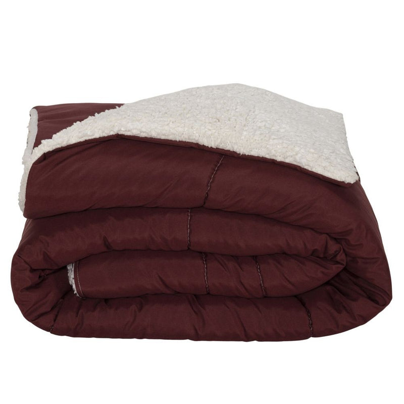 Kit Coberdrom Soft 03 Peças Solteiro cor:Vermelho Marsala
