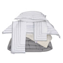 Kit Coberdrom Soft 05 Peças Queen cor:Cinza