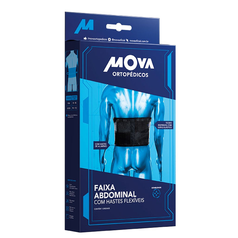 Faixa Abdominal com Hastes Flexíveis - Mova