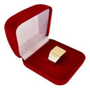Anel Masculino Selo Quadrado Para Gravar Banhado Ouro 18k