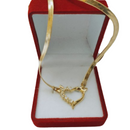 Colar Malha Italiana Coração Joias Lepich