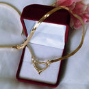 Colar Malha Italiana Coração Joias Lepich